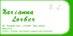 marianna lorber business card